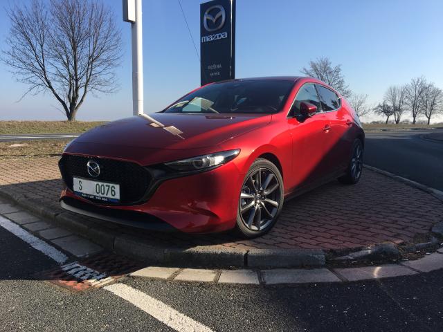 MAZDA 3, HB/G122 AT PLUS/Safety/Sound/Style/Luxury černá kůže